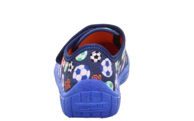 Superfit Blue/Green Babies BILL - Slipper with Velcro Fastener Z6Z8141