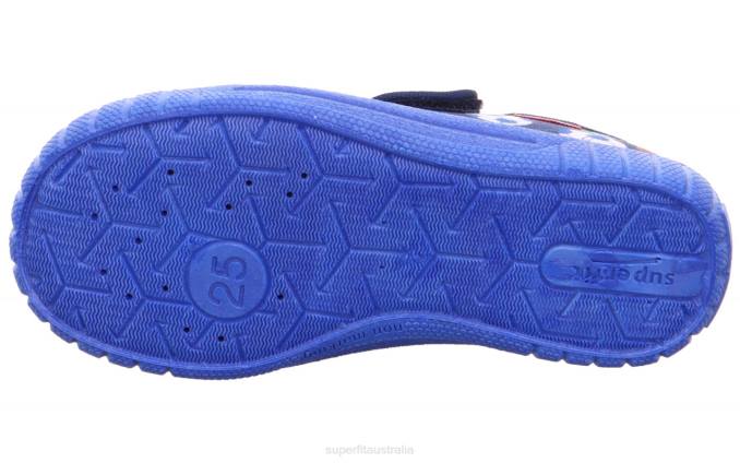 Superfit Blue/Green Babies BILL - Slipper with Velcro Fastener Z6Z8141