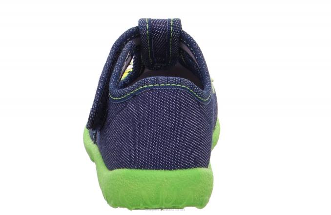 Superfit Blue/Green Babies SPOTTY - Slipper with Velcro Fastener Z6Z879