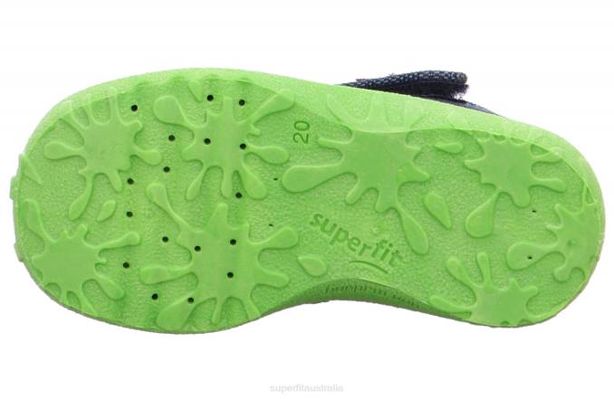 Superfit Blue/Green Babies SPOTTY - Slipper with Velcro Fastener Z6Z879