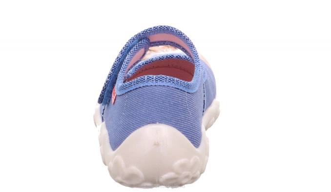 Superfit Blue/Multicoloured Babies BONNY - Slipper with Velcro Fastener Z6Z8145