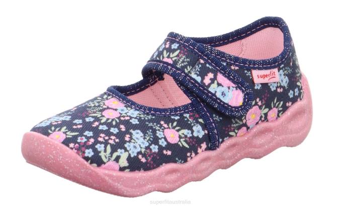 Superfit Blue/Multicoloured Babies BUBBLE - Slipper with Velcro Fastener Z6Z8132