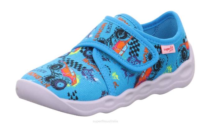 Superfit Blue/Multicoloured Babies BUBBLE - Slipper with Velcro Fastener Z6Z8155