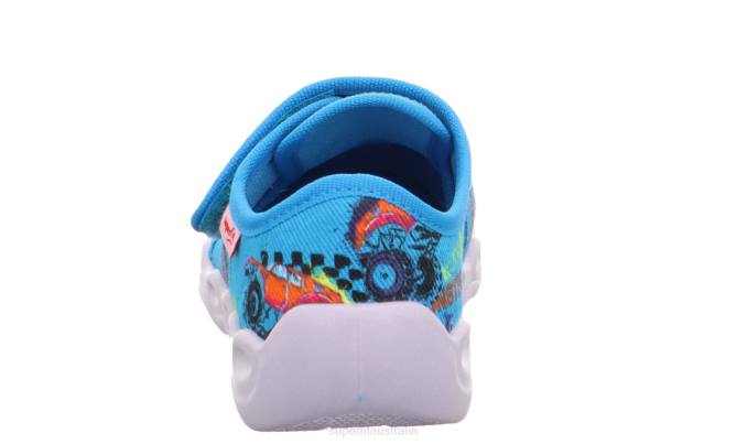 Superfit Blue/Multicoloured Babies BUBBLE - Slipper with Velcro Fastener Z6Z8155