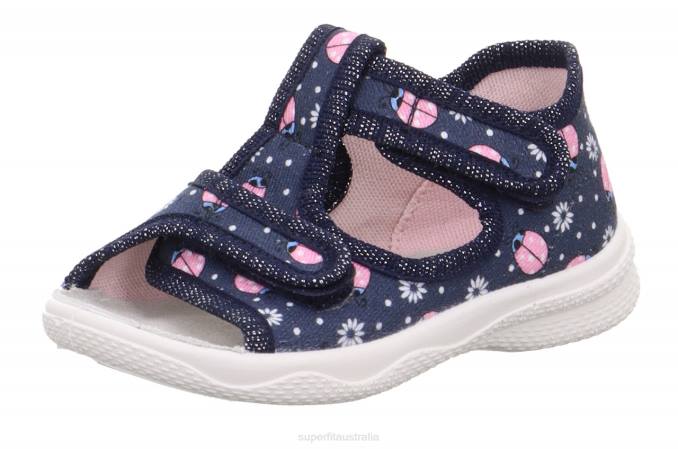 Superfit Blue/Multicoloured Babies POLLY - Slipper with Velcro Fastener Z6Z841