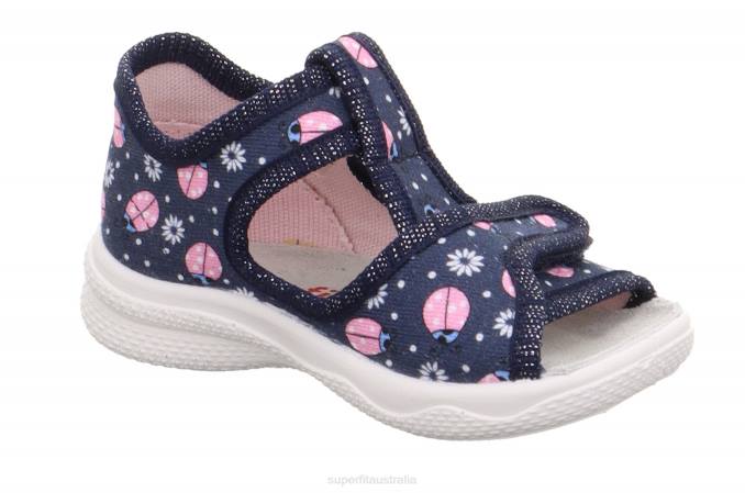 Superfit Blue/Multicoloured Babies POLLY - Slipper with Velcro Fastener Z6Z841