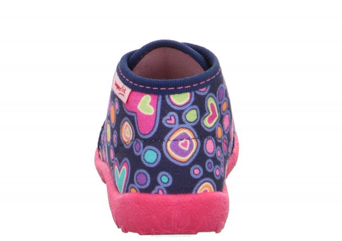 Superfit Blue/Multicoloured Babies SPOTTY - Slipper with Lacing Z6Z832