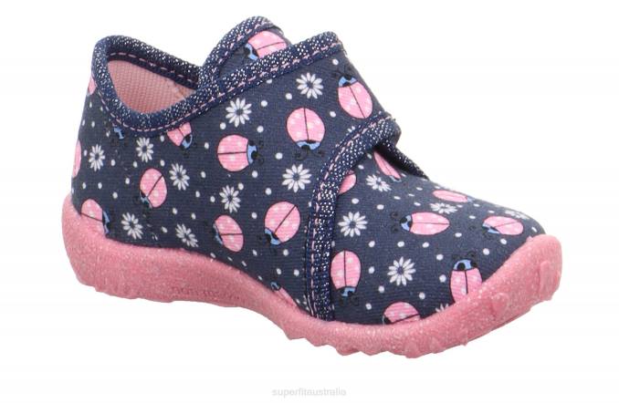 Superfit Blue/Multicoloured Babies SPOTTY - Slipper with Velcro Fastener Z6Z853