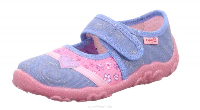 Superfit Blue/Pink Babies BONNY - Slipper with Velcro Fastener Z6Z8131