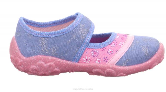 Superfit Blue/Pink Babies BONNY - Slipper with Velcro Fastener Z6Z8131