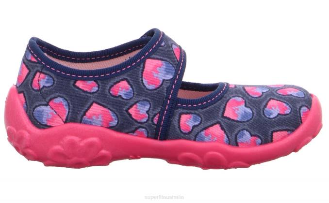 Superfit Blue/Pink Babies BONNY - Slipper with Velcro Fastener Z6Z8159