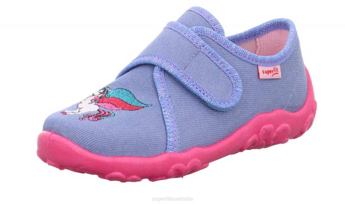 Superfit Blue/Pink Babies BONNY - Slipper with Velcro Fastener Z6Z838