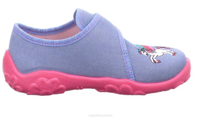 Superfit Blue/Pink Babies BONNY - Slipper with Velcro Fastener Z6Z838