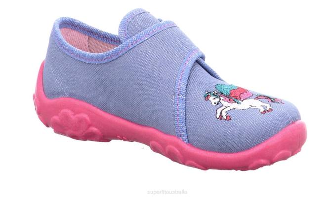 Superfit Blue/Pink Babies BONNY - Slipper with Velcro Fastener Z6Z838