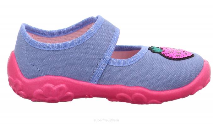 Superfit Blue/Pink Babies BONNY - Slipper with Velcro Fastener Z6Z855