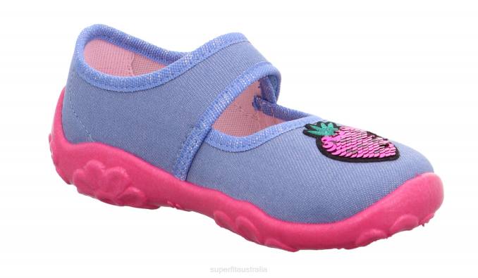 Superfit Blue/Pink Babies BONNY - Slipper with Velcro Fastener Z6Z855