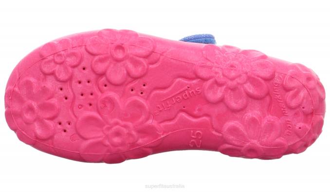 Superfit Blue/Pink Babies BONNY - Slipper with Velcro Fastener Z6Z855