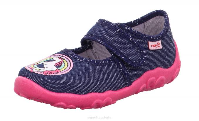 Superfit Blue/Pink Babies BONNY - Slipper with Velcro Fastener Z6Z859