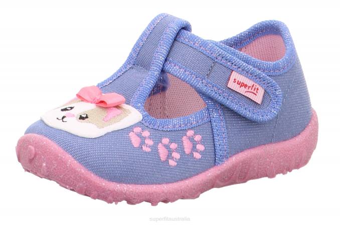 Superfit Blue/Pink Babies SPOTTY - Slipper with Velcro Fastener Z6Z854