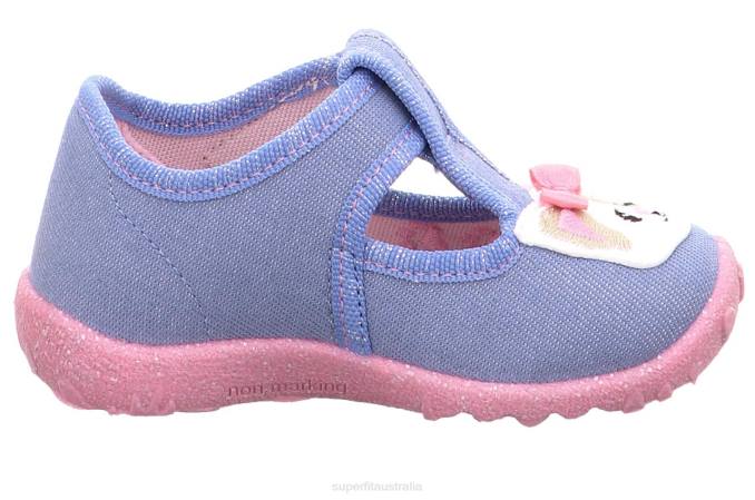 Superfit Blue/Pink Babies SPOTTY - Slipper with Velcro Fastener Z6Z854