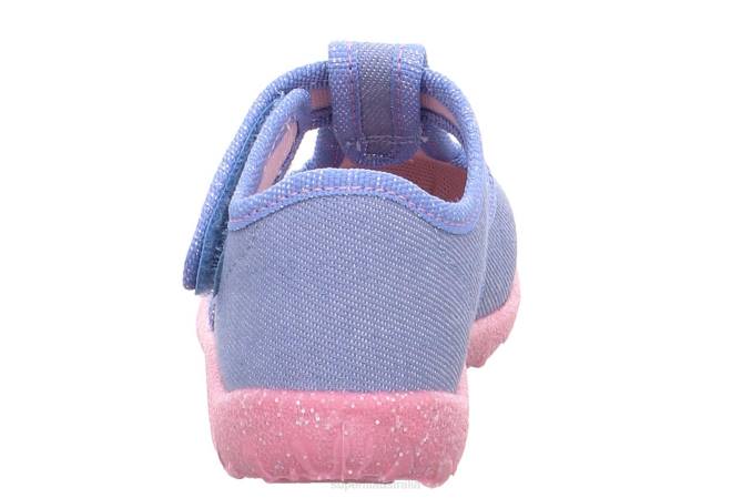 Superfit Blue/Pink Babies SPOTTY - Slipper with Velcro Fastener Z6Z854