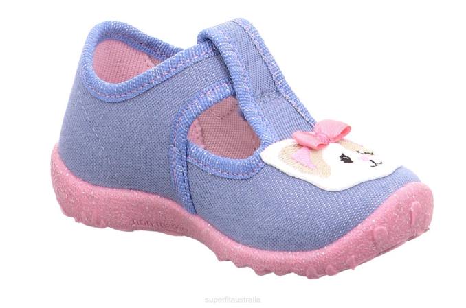 Superfit Blue/Pink Babies SPOTTY - Slipper with Velcro Fastener Z6Z854