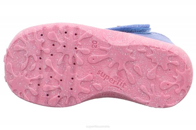 Superfit Blue/Pink Babies SPOTTY - Slipper with Velcro Fastener Z6Z854