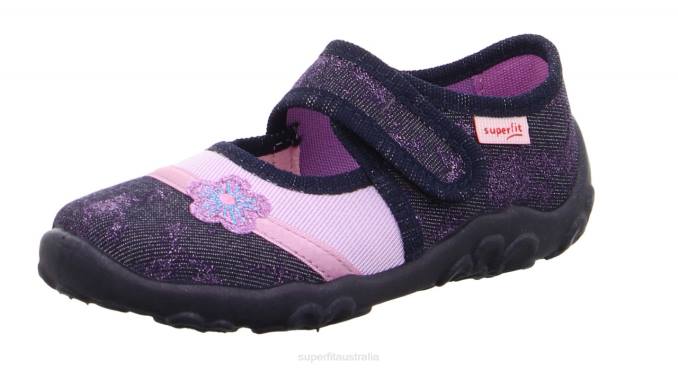 Superfit Blue/Purple Babies BONNY - Slipper with Velcro Fastener Z6Z8108