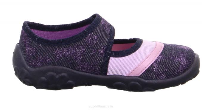 Superfit Blue/Purple Babies BONNY - Slipper with Velcro Fastener Z6Z8108