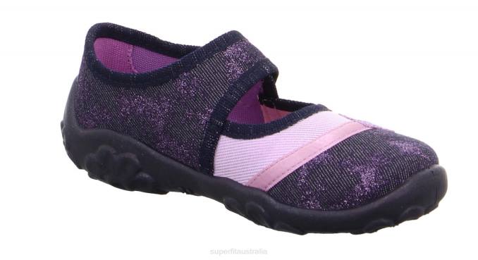 Superfit Blue/Purple Babies BONNY - Slipper with Velcro Fastener Z6Z8108