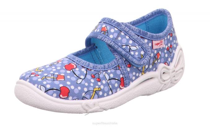 Superfit Blue/Red Babies BELINDA - Slipper with Velcro Fastener Z6Z813