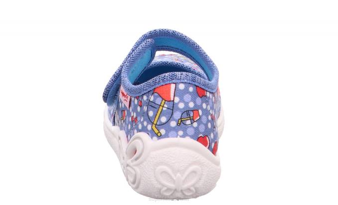 Superfit Blue/Red Babies BELINDA - Slipper with Velcro Fastener Z6Z813