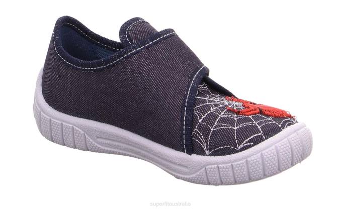 Superfit Blue/Red Babies BILL - Slipper with Velcro Fastener Z6Z887