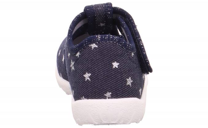 Superfit Blue/Silver Babies SPOTTY - Slipper with Velcro Fastener Z6Z845