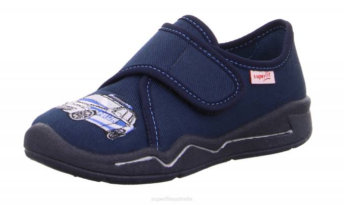 Superfit Blue/White Babies BENNY - Slipper with Velcro Fastener Z6Z872