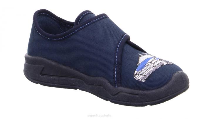 Superfit Blue/White Babies BENNY - Slipper with Velcro Fastener Z6Z872