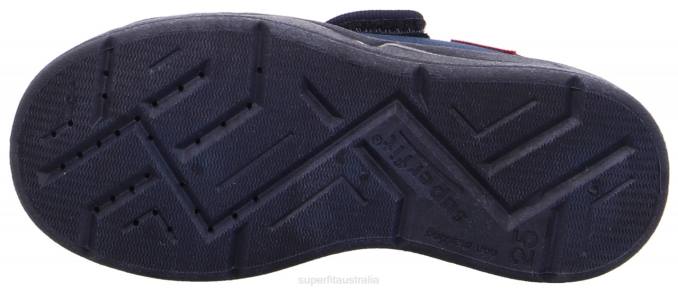 Superfit Blue/White Babies BENNY - Slipper with Velcro Fastener Z6Z872