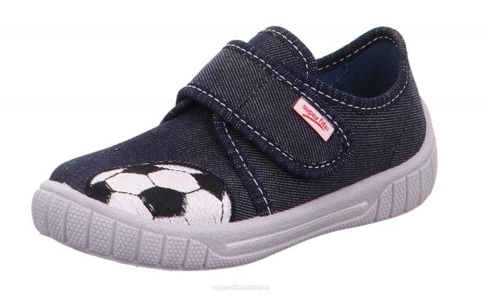 Superfit Blue/White Babies BILL - Slipper with Velcro Fastener Z6Z814