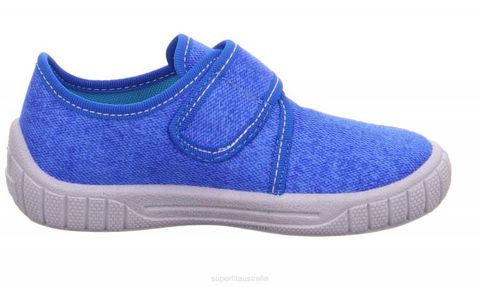 Superfit Blue/White Babies BILL - Slipper with Velcro Fastener Z6Z896