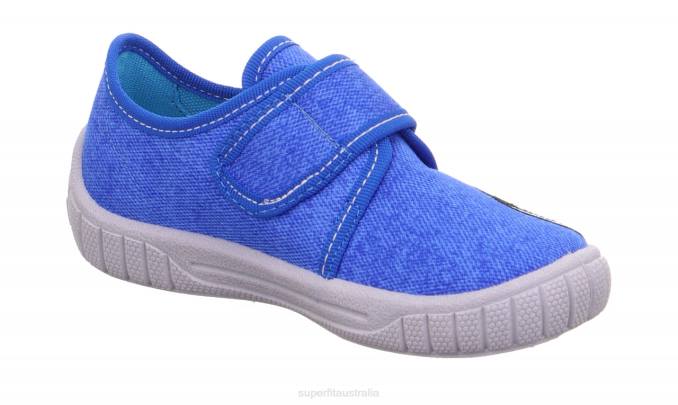 Superfit Blue/White Babies BILL - Slipper with Velcro Fastener Z6Z896