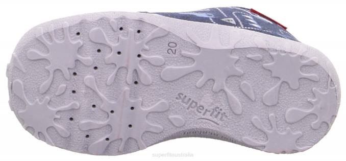 Superfit Blue/White Babies SPOTTY - Slipper with Lacing Z6Z851