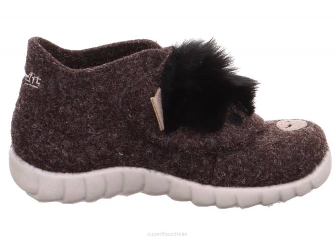 Superfit Brown Babies HAPPY - Slipper with Velcro Fastener Z6Z8118