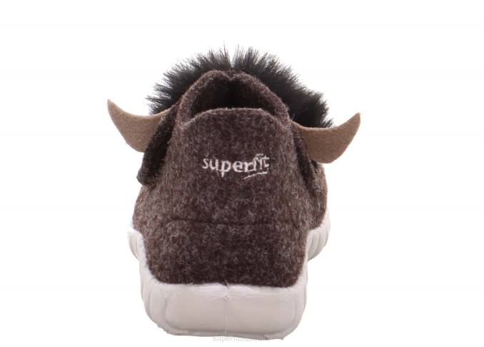 Superfit Brown Babies HAPPY - Slipper with Velcro Fastener Z6Z8118