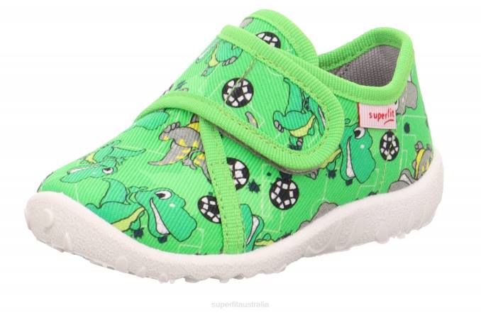 Superfit Green/Multicoloured Babies SPOTTY - Slipper with Velcro Fastener Z6Z865