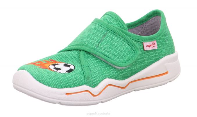 Superfit Green/Orange Babies BENNY - Slipper with Velcro Fastener Z6Z866