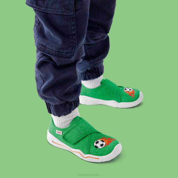 Superfit Green/Orange Babies BENNY - Slipper with Velcro Fastener Z6Z866