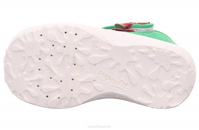 Superfit Green/White Babies SPOTTY - Slipper with Velcro Fastener Z6Z816