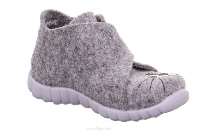 Superfit Grey Babies HAPPY - Slipper with Velcro Fastener Z6Z8113