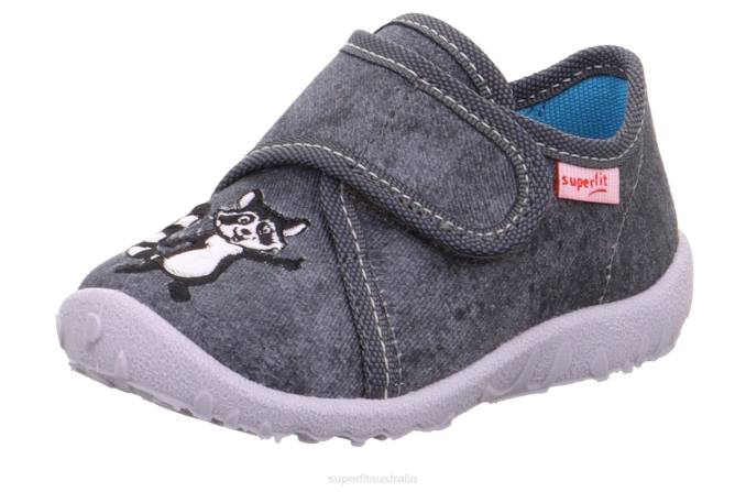 Superfit Grey Babies SPOTTY - Slipper with Velcro Fastener Z6Z8121