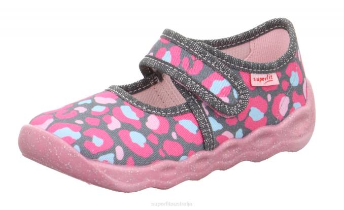 Superfit Grey/Multicoloured Babies BUBBLE - Slipper with Velcro Fastener Z6Z810